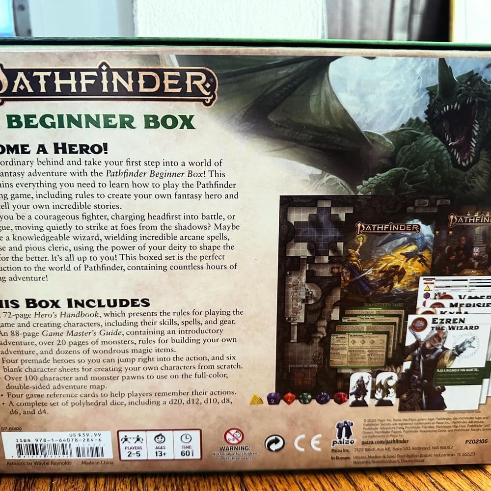 Back of box